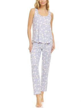 Flora by Flora Nikrooz Womens Sleepwear Lace-Trim Tank Top Pajama Set